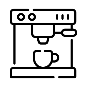 Coffee, Espresso, Caffeine, Machine, Cup icon