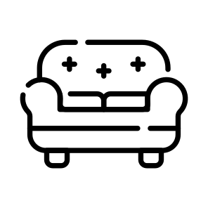 Couch, Sofa, Settee, Seat, Furniture,,, icon