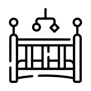 Cradle, Cot, Bed, Nursery, Furniture icon