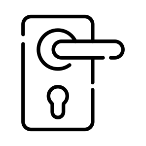 Door, Lock, Latch, Handle, Knob icon