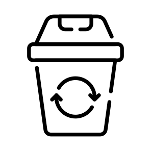 Dustbin, Trash, Recycling, Garbage, Waste icon
