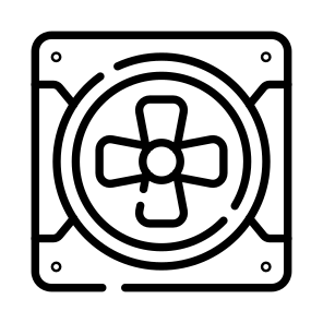 Fan, Cooling, Air, Exhaust, System icon