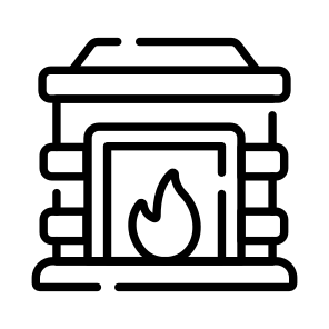 Fireplace, Firepit, Hearth, Mantel, Fire icon