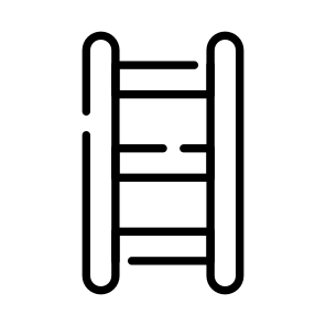 Ladder, Steps, Staircase, Stairs, Wooden icon