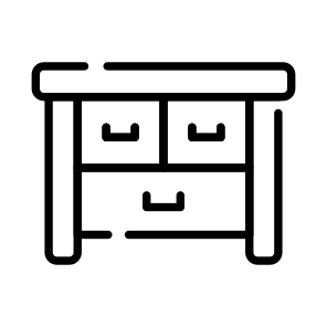 Office, Table, Drawers, Cabinet, Desk icon