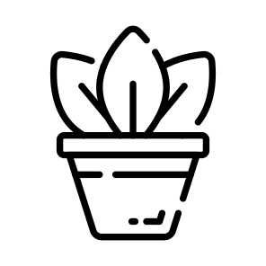 Potted, Plant, Houseplant, Gardening, Pot,,, icon