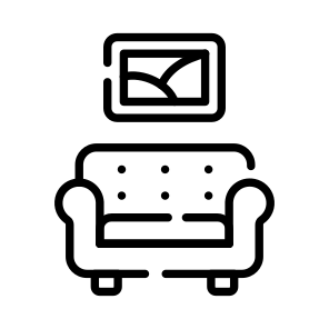 Room, Sofa, Couch, Settee, Sitting icon
