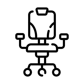 Swivel, Rotating, Chair, Seat, Sitting icon
