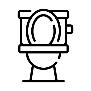 Toilet, Commode, Flush, Restroom, Washroom icon