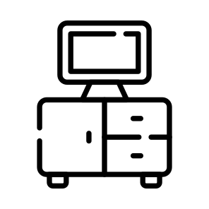 Tv, Table, Drawer, Desk, Wooden icon