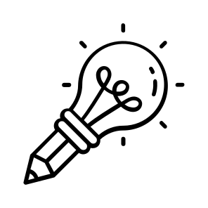 Creative, Writing, Skills, Innovative, Idea icon