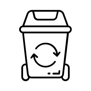 Dustbin, Recycling, Bin, Waste, Garbage icon