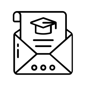 Educational, Mail, Communication, Academic, Letter icon
