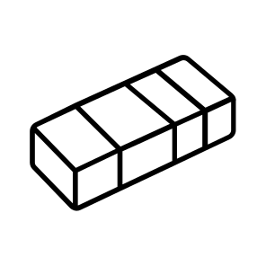 Eraser, Stationery, Remover, Rubber, Office icon