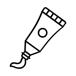 Paint, Tube, Oil, Gouache, Acrylic icon