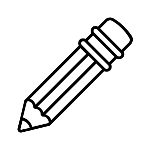 Pencil, Writing, School, Stationery, Drawing icon
