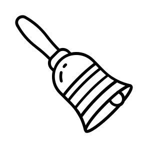 School, Bell, Sleigh, Hand Bell, Ringer icon