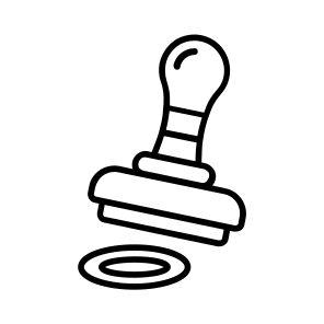 Stamp, Office, Approval, Office, School icon