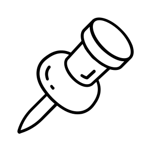 Thumbtack, Pushpin, Pin, Stationery, Noticeboard icon