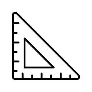 Triangular, Ruler, Geometry, Measurement, Scale icon