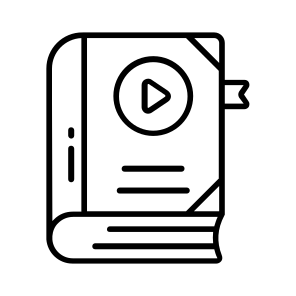 Video, Book, Lesson, Content, Education icon