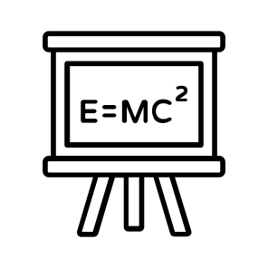 Whiteboard, Mathematics, Math, Board, Equations icon