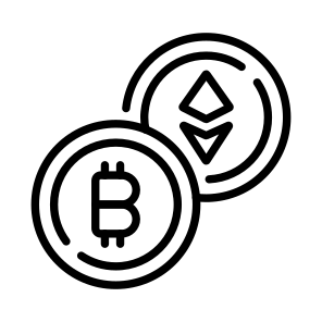 Crypto, Cryptocurrencies, Bitcoin, Money, Finance icon