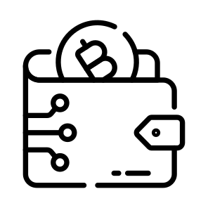 Crypto, Cryptocurrency, Wallet, Purse, Billfold icon