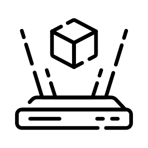 D, Modelling, Cube, Hologram, Simulation icon