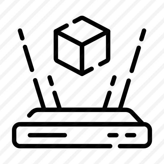 D, Modelling, Cube, Hologram, Simulation preview