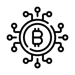Digital, Crypto, Cryptocurrency, Bitcoin, Money icon