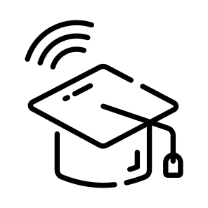 Education, Mortarboard, Qualification, Hat, Cap icon