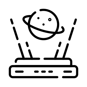 Hologram, Orbit, Planetary, Space, Astrology icon