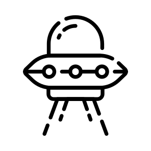 Ufo, Saucer, Spacecraft, Spaceship, Travel icon