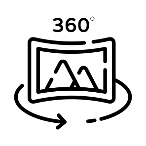 View, Simulation, Landscape, Metaverse, Screen icon
