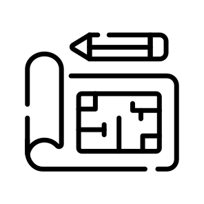 Architectural, Plan, Blueprint, Construction, Drawing icon
