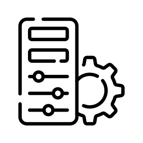 Configuration, Setup, Arrangement, Management, Setting icon