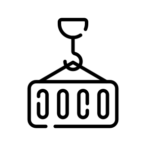 Container, Cargo, Shipping, Lighting, Crane icon