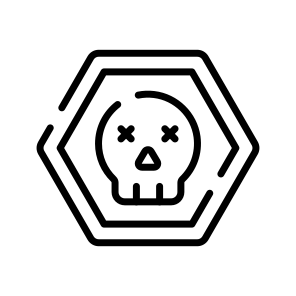 Danger, Skull, Hazard, Toxic, Death icon