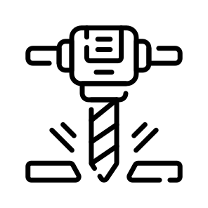 Drill, Jackhammer, Press, Machine, Electric icon