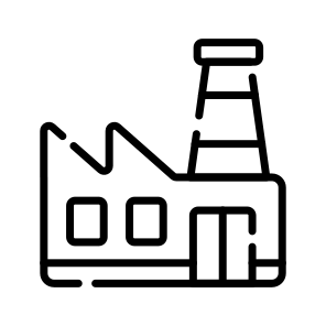 Factory, Industry, Mill, Manufacturing, Plant icon