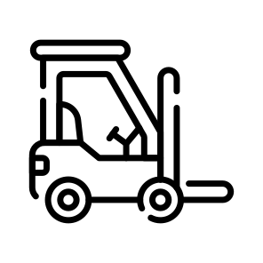 Forklift, Lift, Truck, Pallet, Jack, Material, icon
