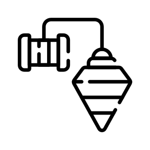 Plumb, Bob, Leveling, Weight, Alignment icon