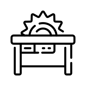 Saw, Woodworking, Cutter, Table, Bench icon