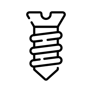 Screw, Fastener, Bolt, Threaded, Pin icon