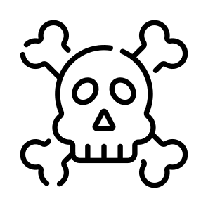 Danger, Death, Skull, Cranium, Skullcap icon