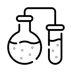 Distillation, Reaction, Experiment, Practical, Flask icon