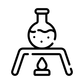 Heating, Experiment, Practical, Flask, Burner icon