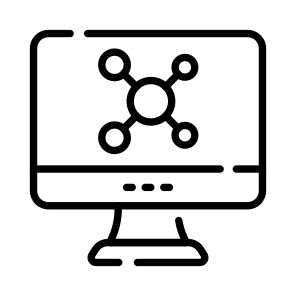 Monitor, Compound, Device, Online, Molecules icon