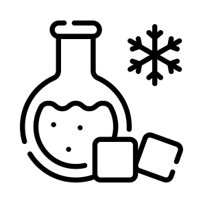 Nitrogen, Flask, Liquid, Frozen, Cubes icon